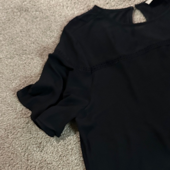 LOFT Elegant Black Blouse - Picture 3 of 8